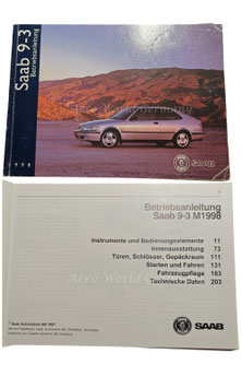 Betriebsanleitung M 1998 Saab 9.3 YS3D