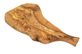 Servierbrett mit Griff, Länge ca. 40-44 cm