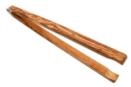 Grillzange aus Olivenholz 42 cm lang