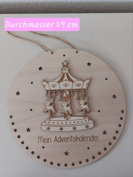 Adventskalender rund, verschiedene Motive und Ausführungen