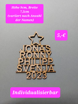 Anhänger Namenbaum mit 2025