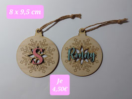 Anhänger Kugel mit Schneeflocke, verschiedene Ausführungen