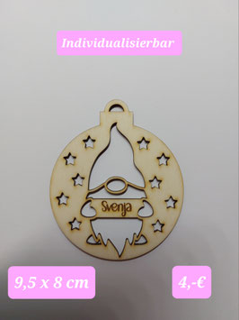 Anhänger Kugel mit Wichtel