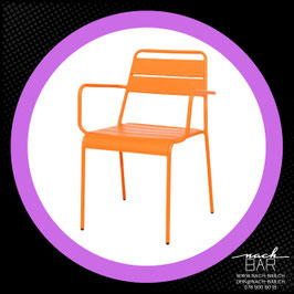 Outdoor Stuhl mieten orange