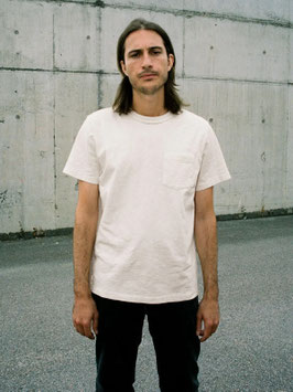Roy Heavy Slub T-Shirt  Ecru