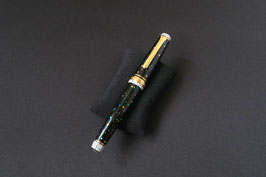 Blue raden and gold flakes Sailor Pro Gear Slim Gold