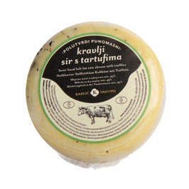 Karlić Kuhkäse mit schwarzen Trüffeln