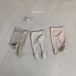 チェックベビータイツ