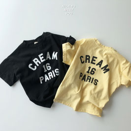 クリームTシャツ