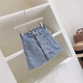 デニムジッパースカート