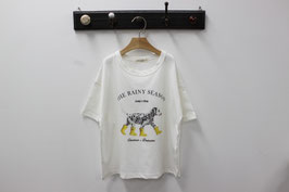 レインブーツドックTシャツ