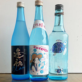 【特別価格】夏の焼酎ブルーボトル3本