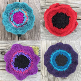 Wool Flower Pin