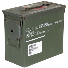 Art.-Nr.: 627907 Munitionskiste, Gr. 4, gebr., Abm.: 29,5 x 15,5 x 25,5 cm