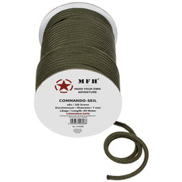 Art.-Nr.: 27505B Seil, oliv, 7 mm, 60 Meter