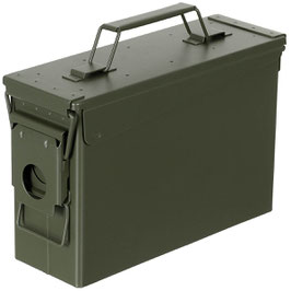 Art.-Nr.: 27147B US Munitionskiste, Cal. 30 mm, M19A1, Metall, oliv