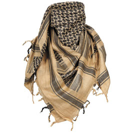 Art.-Nr.: 16503F Halstuch, "Shemagh", sand-schwarz