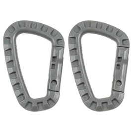Art.-Nr.: 27531D Karabiner, Plastik, foliage, D 7 mm x 8,5 cm, 2er Pack