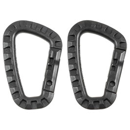 Art.-Nr.: 27531A Karabiner, Plastik, schwarz, D 7 mm x 8,5 cm, 2er Pack