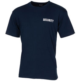 Art.-Nr.: 00855G T-Shirt, blau, "Security", bedruckt