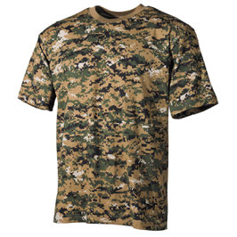 Art.-Nr.: 00104C US T-Shirt, halbarm, digital woodland, 170 g/m²