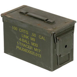 Art.-Nr.: 627940 Munitionskiste, Gr.2, M2A1, Cal.50/5.56, gebr.