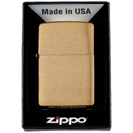 Art.-Nr.: 24053D Feuerzeug, Zippo, "Brushed Brass", unbefüllt