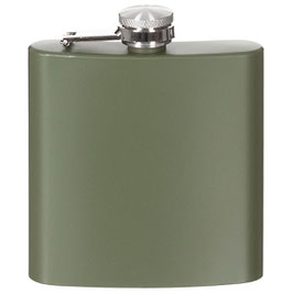 Art.-Nr.: 33275B Flachmann, Edelstahl, oliv, 6 OZ, 170 ml