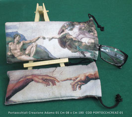 Tapestry bag with cord puller for glasses, Creation of Adams