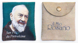 Rosary container Padre Pio