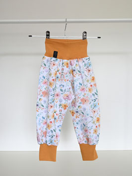 Kinderhose Blumen Gelb