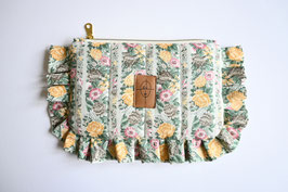 Kosmetiktasche Rüschen Blumen