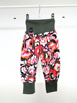 Babyhose Blumen Rot
