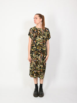 Kleid Braun Grün
