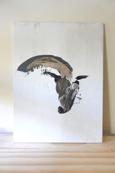 Acrylic Equine Study in Stone