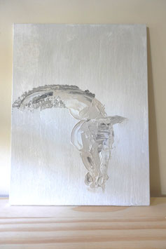 Acrylic Equine Study in Sand