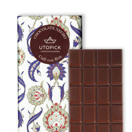 Chocolate negro con CAFÉ CON CACAO FLAMBEADO Utopick