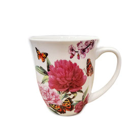 Taza PEONÍAS Y MARIPOSAS