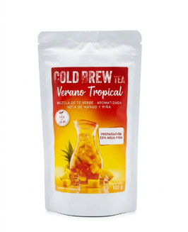 Cold Brew Verano Tropical – Té verde frío sabor Mango y Piña