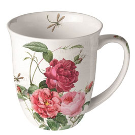 Taza ROSAS Y LIBÉLULAS