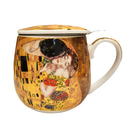 Taza con filtro infusor EL BESO ¡Nuevo!
