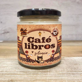 Vela de soja CAFÉ, LIBROS Y SILENCIO La Petita Llum