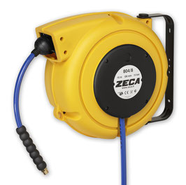ZECA 804/8 luchtslang haspel (geel) 9 + 1 meter 8 mm