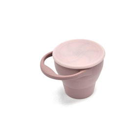 Silicone snack cup mauve