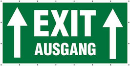 Exit Ausgang - Pfeil nach oben - Banner