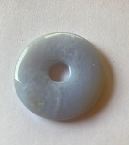 Chalcedon Donut Anhänger 40 mm Durchmesser