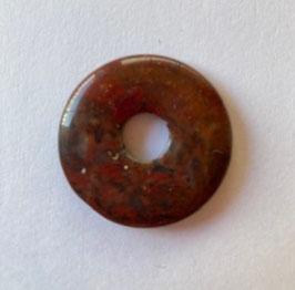 Brekzienjaspis Donut Anhänger 30 mm Durchmesser