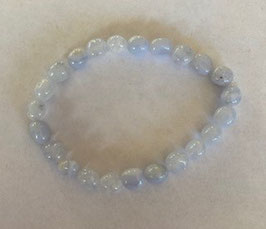 Chalcedon Armband, Nuggets 10 x 8 mm,  19 cm lang, elastisches Band