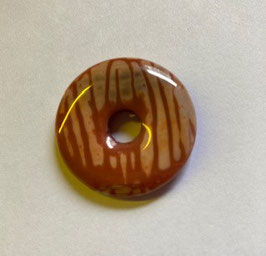 Feuerachat  Donut Anhänger 30 mm Durchmesser