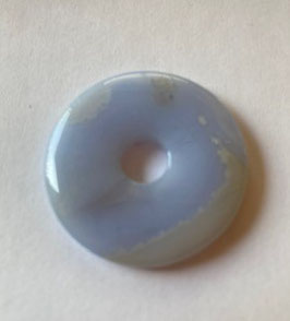 Chalcedon Donut Anhänger 40 mm Durchmesser